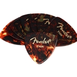 Fender 346 Shape Classic Celluloid Picks - Thin Tortoise Shell 12-pack