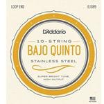 D'Addario EJS85 Bajo Quinto Stainless Steel Set