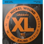 D'Addario EXL160 Nickel Wound Bass Guitar Strings - .050-.105 Medium Long Scale