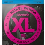 D'Addario EXL170S Nickel Wound Bass Guitar Strings - .045-.100 Regular Light, Short Scale