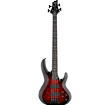 ESP LTD B-204DX Electric Bass Guitar - Red Burst