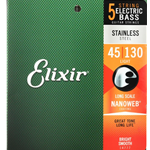 Elixir Strings 14777 Nanoweb Electric Bass 5 String  - .045-.130 Light Long Scale
