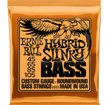 Ernie Ball 2833 Hybrid Slinky Nickel Wound Electric Bass Guitar Strings - .045-.105