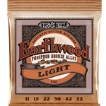 Ernie Ball 2148 Earthwood Phosphor Bronze Acoustic Guitar Strings - .011-.052 Light