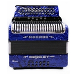 Hohner Corona II Xtreme Diatonic Accordion - Keys of G/C/F - Pearl Dark Blue