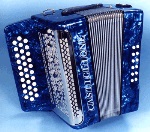 Castiglione CA5090 Accordion W/case Straps, Blue Pearl
