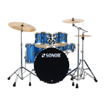 Sonor AQX Stage 5-piece Drum Set - Blue Ocean Sparkle