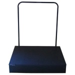 Modern Conductor Podium Top with Hand Rail - 32" x 38" x 6"