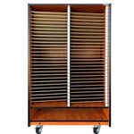58 Slot Choral Mobile Folio Cabinet with Storage Below