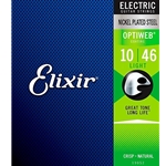 Elixir 19052 Optiweb Electric Guitar Strings - .010-.046 Light