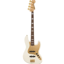 Squier 40th Anniversary Gold Edition Jazz Bass - Olympic White