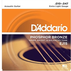 D'Addario EJ15 Phosphor Bronze Acoustic Guitar Strings