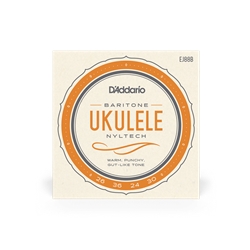 D'Addario EJ88B Nyltech Natural Nylon Baritone Ukulele Strings