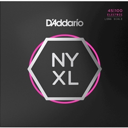 D'Addario NYXL45100 Nickel Wound Bass Guitar Strings - .045-.100 Regular Light, Long Scale