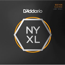 D'Addario NYXL50105 Long Scale Nickel Wound Bass Guitar Strings - .050-.105 Medium