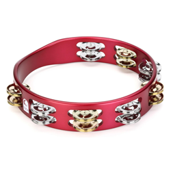 Toca Percussion ColorSound Tambourine - 10 inches,Red