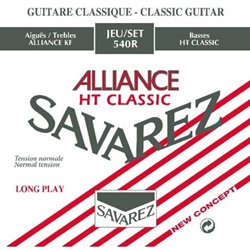 Cordes Guitare Classique Savarez Alliance HT Classic 546J - Jeu 6 Cordes, Tension Haute, Pour Son Brillant Et Durable - 6