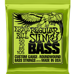 Ernie Ball 2832 Regular Slinky Nickel Wound Electric Bass Guitar Strings - .050-.105