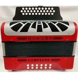 Hohner Compadre Series Diatonic Button Accordion G/C/F Keys W/Gigbag