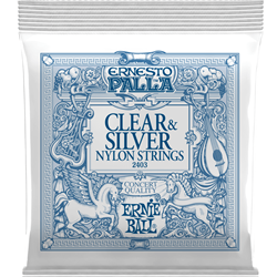 Ernie Ball Ernesto Palla Nylon Classical Guitar Strings - Clear & Silver