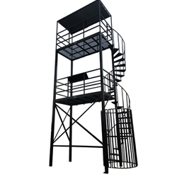 Directors Tower Dual Platform - Spiral Staircase