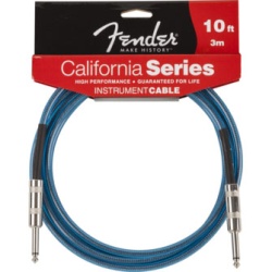 Fender California Cable 10ft- Lake Placid Blue