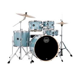 Mapex Venus 5-piece Rock Complete Drum Set - Aqua Blue Sparkle