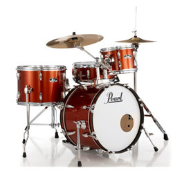 Pearl Roadshow RS584C/C 4-piece Complete Drum Set with Cymbals - Burnt Orange