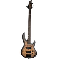 ESP LTD B-4 Ebony Bass Guitar - Charcoal Burst Satin