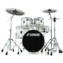 Sonor AQ1 Studio 5-piece Shell Pack with Hardware - Piano White