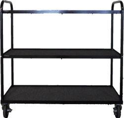 Band Equipment Cart w/ 3 Shelves