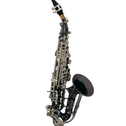Cannonball Soprano Sax Curved Bell Cannonball Blk/Silver keys