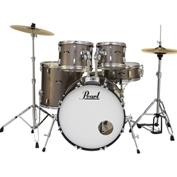 Pearl Roadshow RS525SC/C 5-piece Complete Drum Set with Cymbals - Bronze Metallic