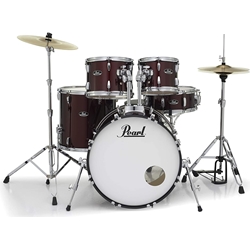 Pearl Roadshow RS525SC/C 5-piece Complete Drum Set with Cymbals - Wine Red