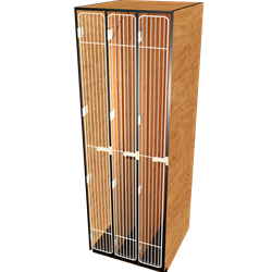 Instrument Cabinet for 3 Guitars, Contrabassoons or Flags