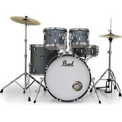 Pearl Roadshow RS525SC/C 5-piece Complete Drum Set with Cymbals - Charcoal Metallic