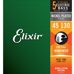 Elixir Nano Bass 5-string Lite .45-.130