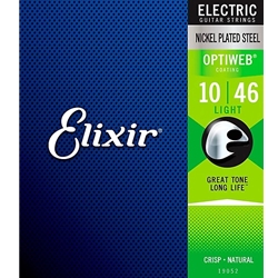 Elixir 19052 Optiweb Electric Guitar Strings - .010-.046 Light