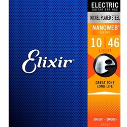 Elixir Strings Electric Guitar Strings with Nanoweb Coating - .010-.046