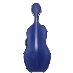 West Coast CQ02 Carbon Fiber Cello Case-Blue Plaid